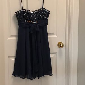 Navy BCBG dress